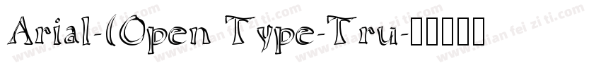 Arial-(Open Type-Tru字体转换